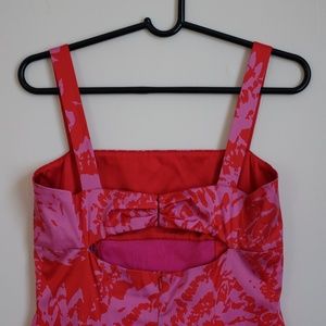 Diane Von Furstenberg Open Back Payne print dress